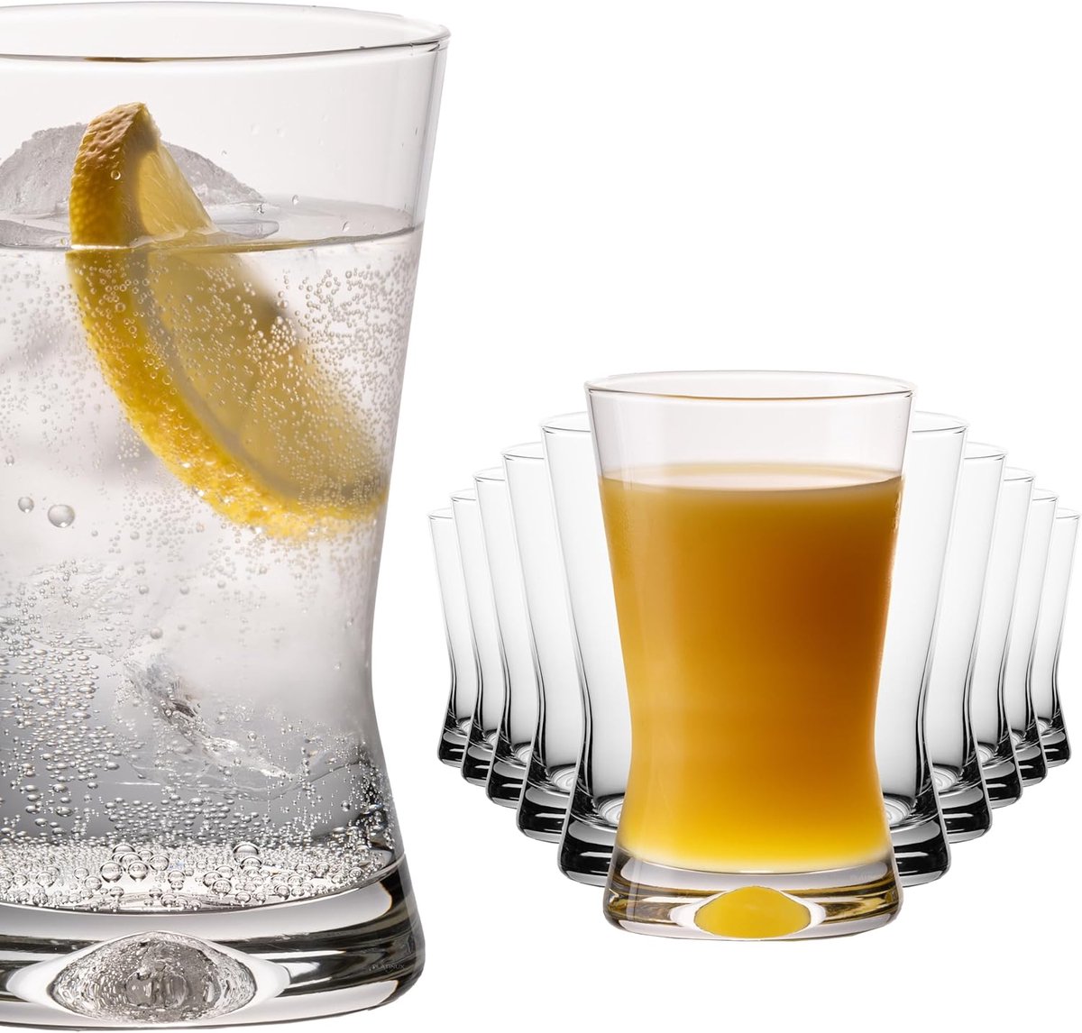Drinkglazen Set - Sapglazen Waterglazen - Dagelijks Gebruik - Vaatwasmachinebestendig - 200 ml Inhoud - Transparant