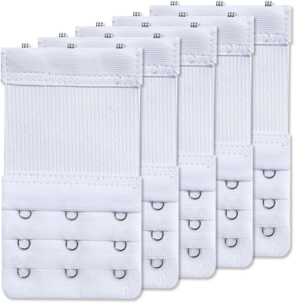Comfortabele beha verlenger met 3 haken, elastisch ontwerp en zachte band voor optimale pasvorm
