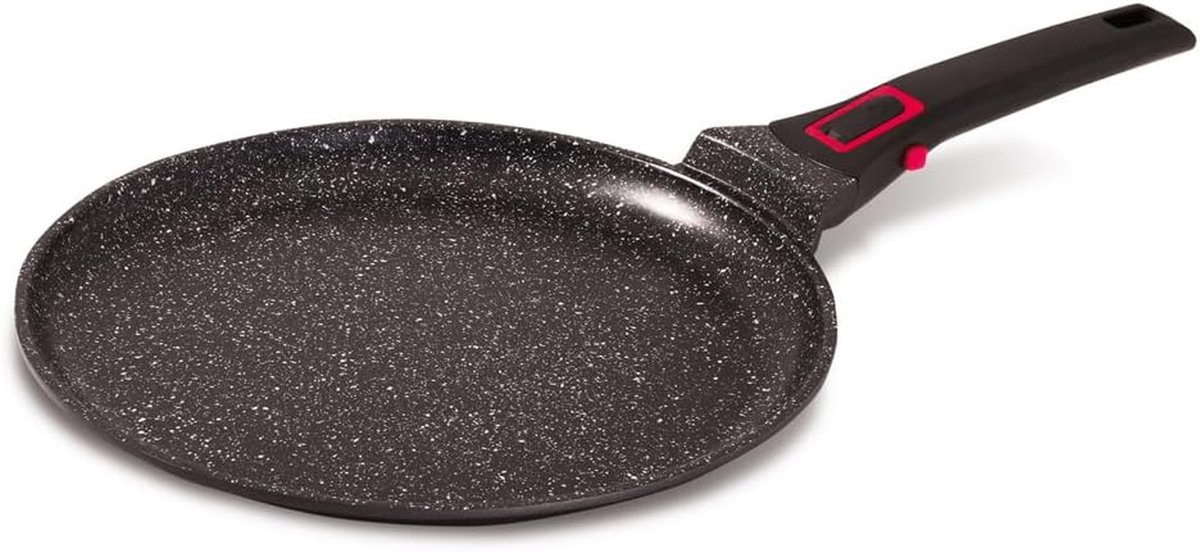 Pannenkoekenpan Keramisch Grote Koekenpan Lekker Bakken Afneembare Handgrepen 28 cm Diameter Zwart