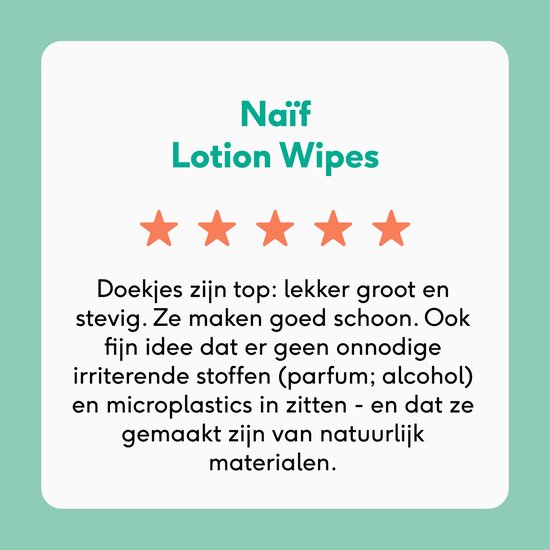 Naïf - Plasticvrije Billendoekjes Lotion - 1728 doekjes (32 stuks x 54 doekjes)