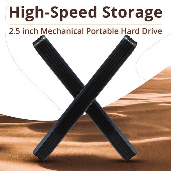 Externe Harde Schijf - Draagbare Opslag - Back-up Gegevens - Snelle USB 3.0 - 120 GB Capaciteit - Grijs — afbeelding 3