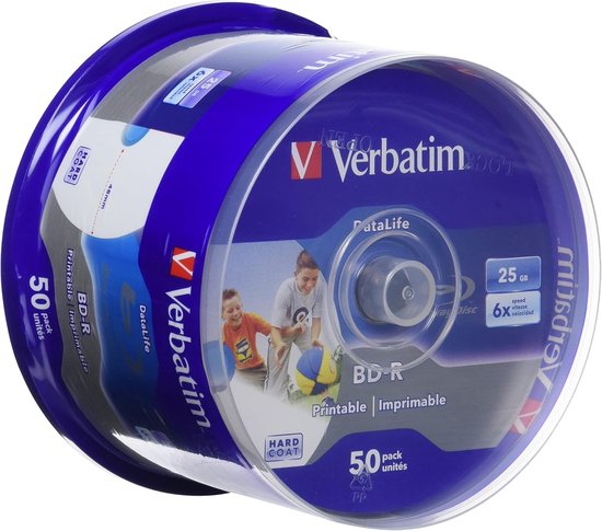 BD-R Schijven - Lege Blu-ray Discs - Data Opslag - Bedrukbaar Oppervlak - 25 GB Capaciteit - Wit — afbeelding 3