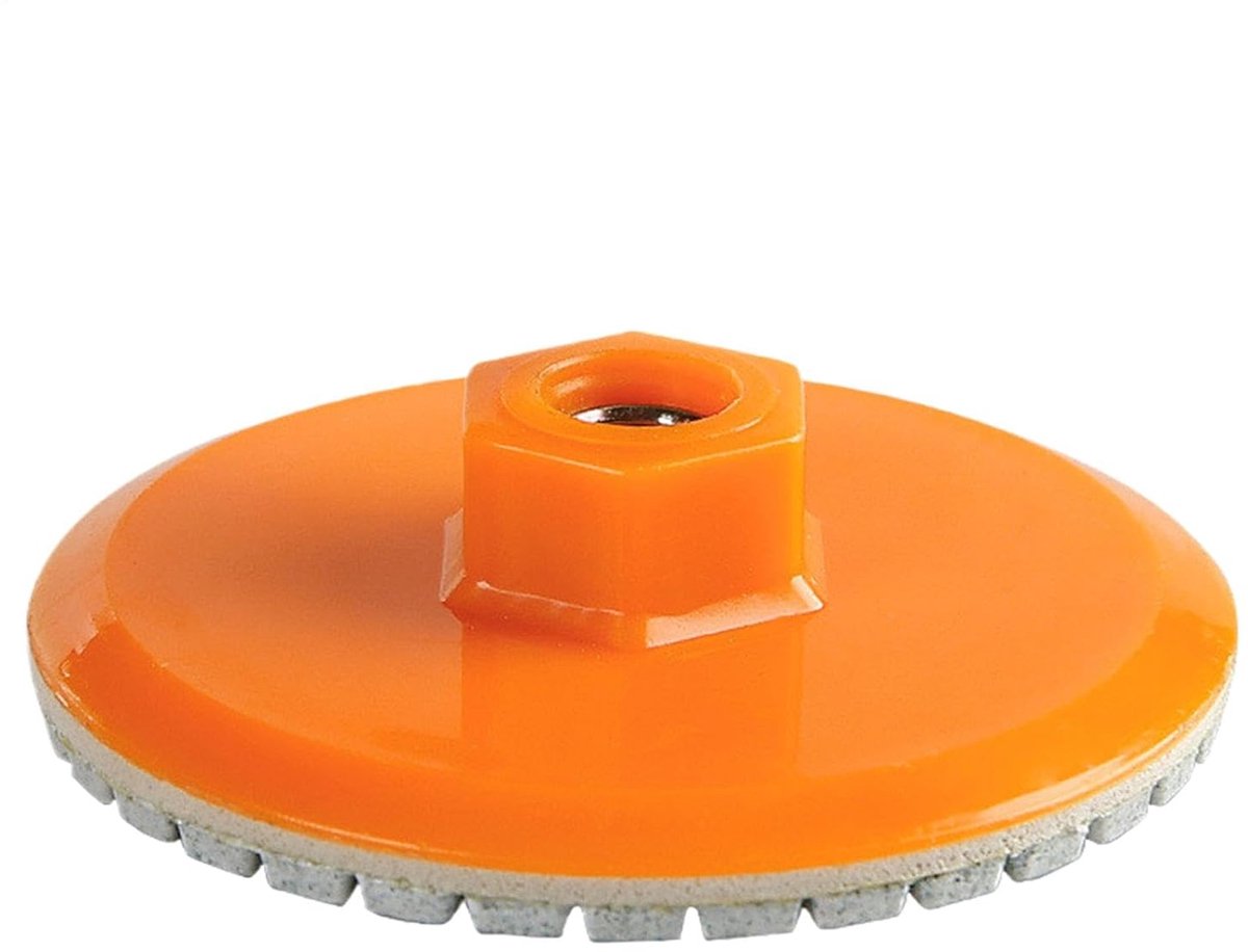 Tegel Slijpschijf - Beton Polijstkussen - Randafwerking Tegels - Waterloos Werken - 8 cm Diameter - Zwart
