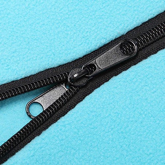 Fleece Slaapzak - Reislakenvoering Microvezel - Kamperen Buiten - Dubbelzijdige Ritssluiting - 1-persoons - Zwart — afbeelding 3