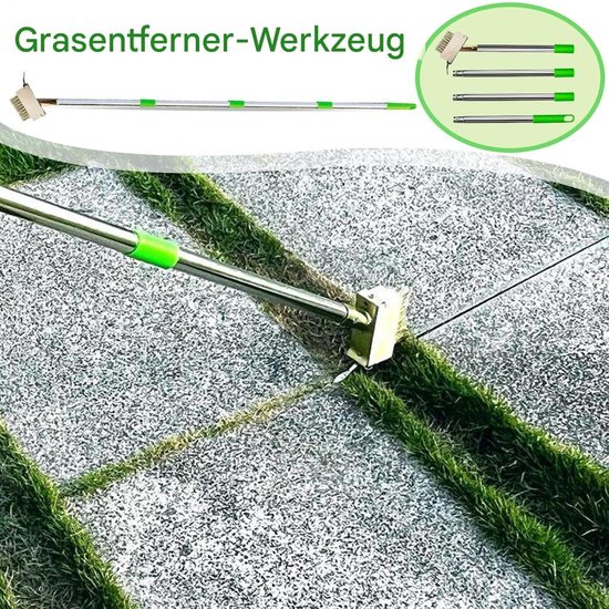 Onkruidborstel - Steenreiniger - Terrassen Reinigen - Uitschuifbaar Handvat - 113 cm - Zwart — afbeelding 3