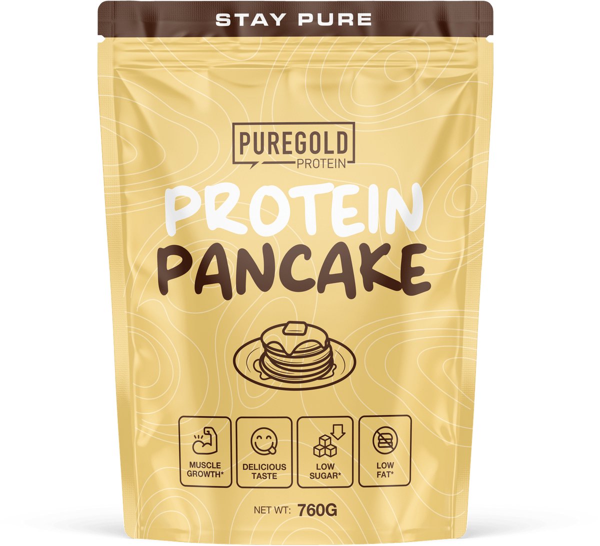 Pure Gold Protein Pancake – Eiwitrijke Pannenkoekenmix – Chocolade – 760g