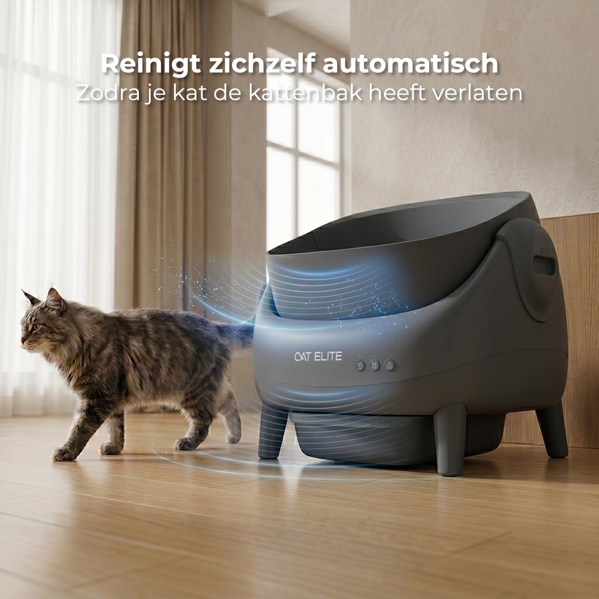 CatElite Ease - Slimme Automatische Kattenbak