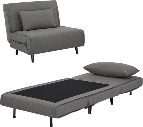 Foto: Troonz slaapstoel lucca 80x192 inklapbare slaapbank zetelbed slaapfauteuil 1 persoon tot 120 kg draagvermogen