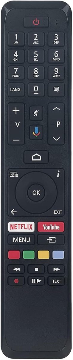 Afstandsbediening - Universele Controller - TV Bediening - Directe Koppeling - 15x8x0.8 cm - Zwart