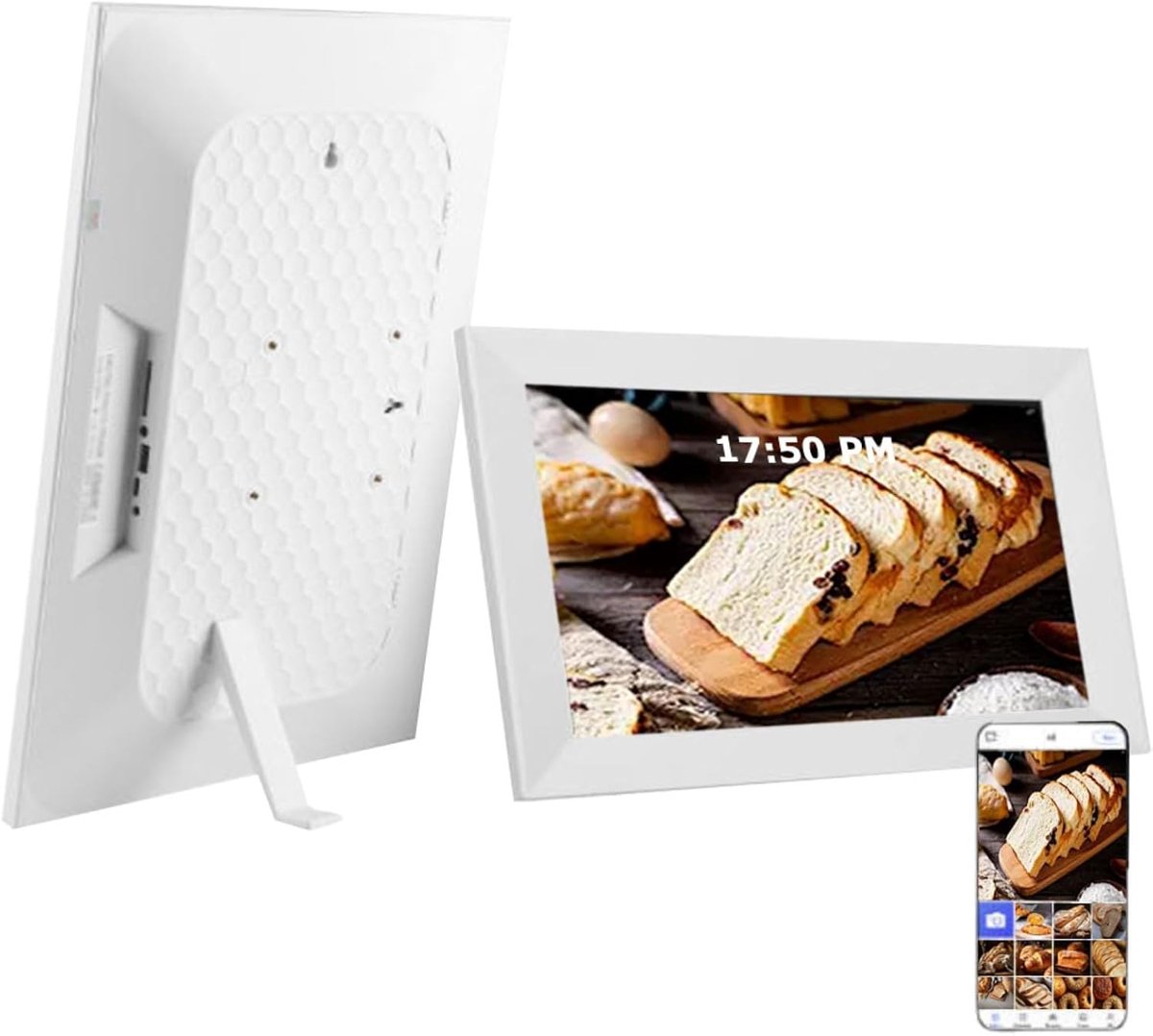 Digitale Kalender - Wifi Wandplanner - Gezinsplanning - 32GB Opslag - 21.5 inch - Wit