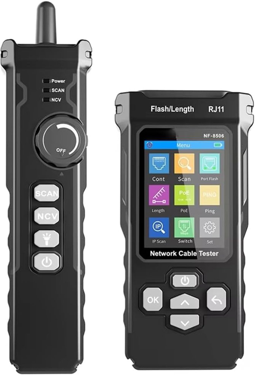 Netwerktester - Kabeltester - Netwerk Installatie - Multifunctionele Testen - 200x50x33mm - One Color