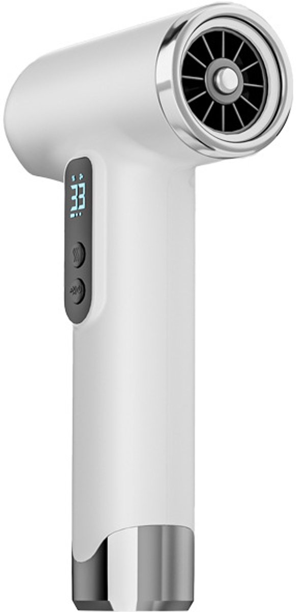 Professionele draadloze föhn - 3 snelheden en 3 temperaturen, USB oplaadbare batterij, föhn 200W, draagbare föhn met digitaal scherm voor vrouwen, strand en kamperen-