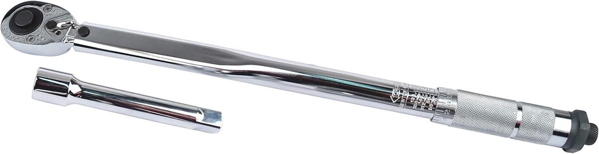 Momentsleutelset - Verstelbare Sleutel - Precisie Aandraaien - 210 Nm Koppeling - 10x50x7cm - Zilver