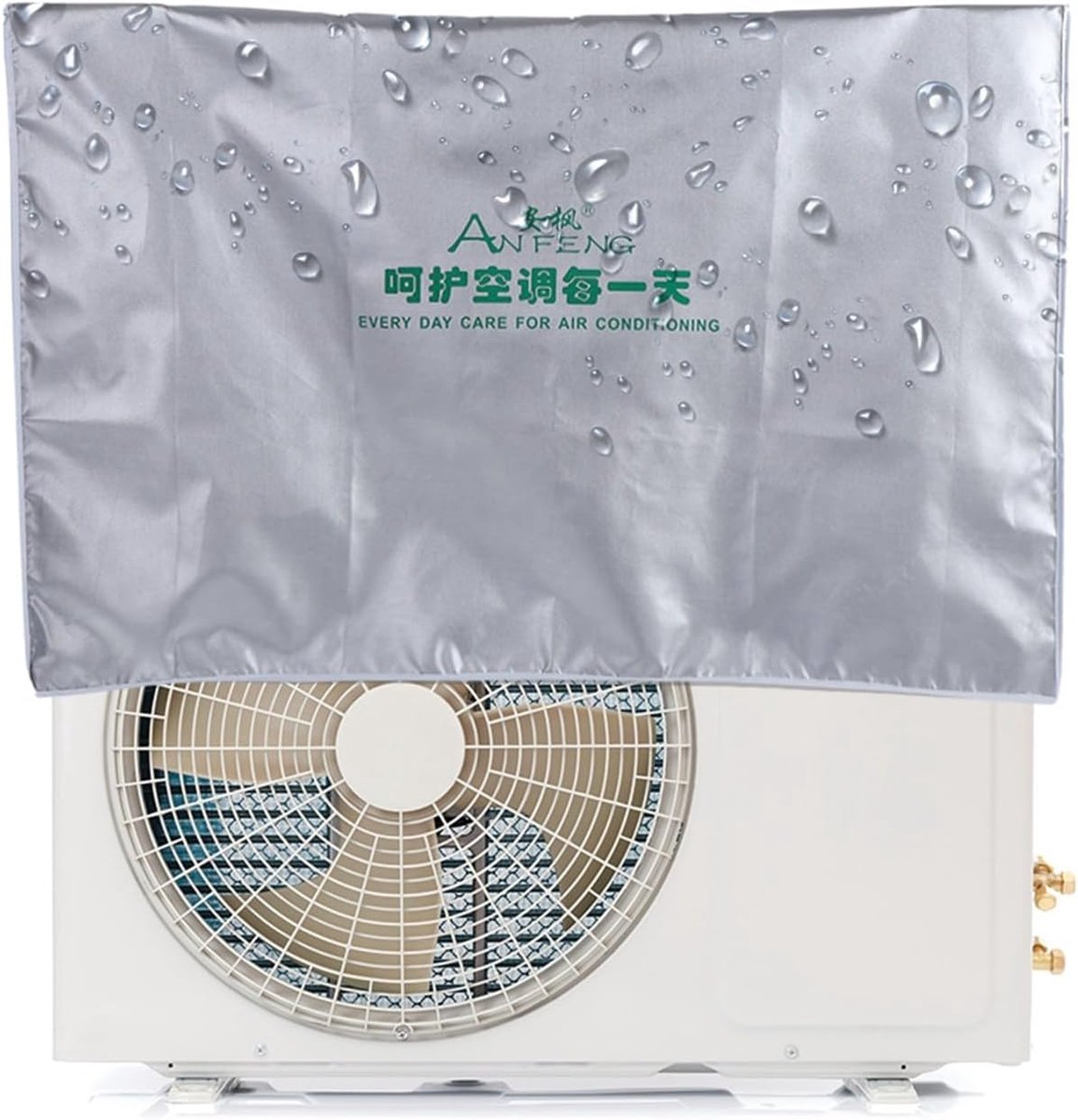 Aircohoes Raamunit - Beschermhoes Apparaat - Buiten Beschermen - Waterdicht Zonwerend - 92x35x69cm - Zilver