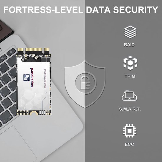 Interne SSD M.2 - Harde schijf - Industriële pc's - 3D NAND geheugen - 2242 SATA — afbeelding 3