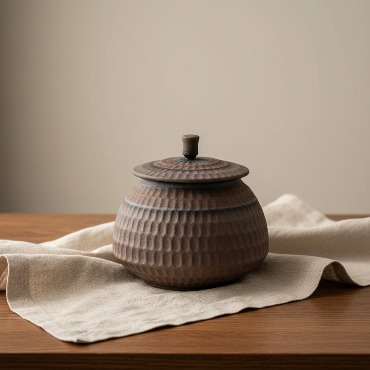 Artic Kyoto Urn - Luxe Urn - 800 ml - Brons - Keramiek - Voor Huisdieren of Menselijk As - Hondenurn - Kattenurn