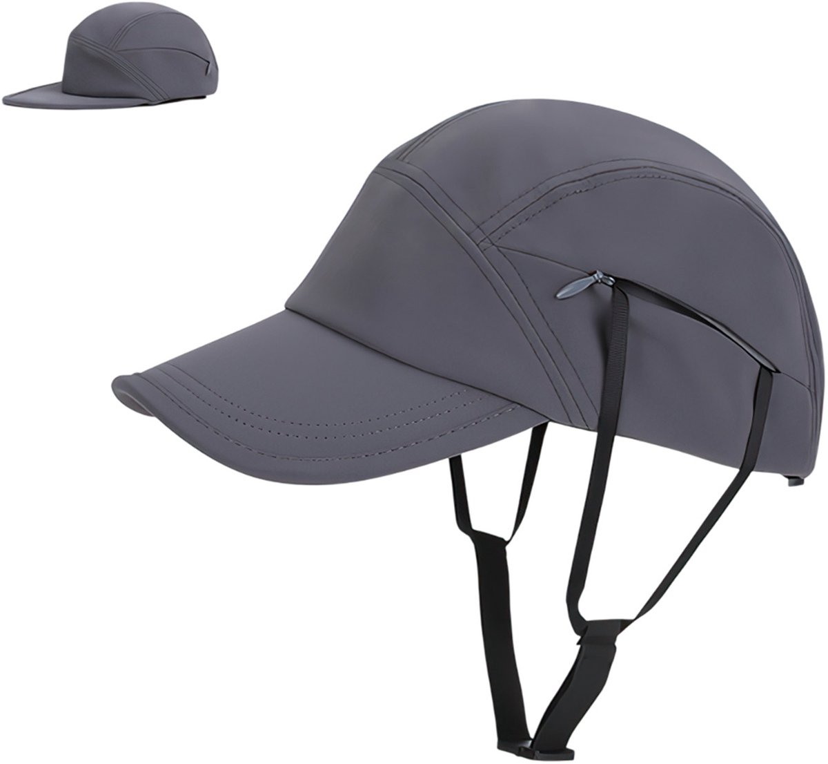 Topmelon Outdoorhoed - Hoed - Zonnehoed - baseballpet - Wielerpetje - unisex outdoor sportpet Grijs
