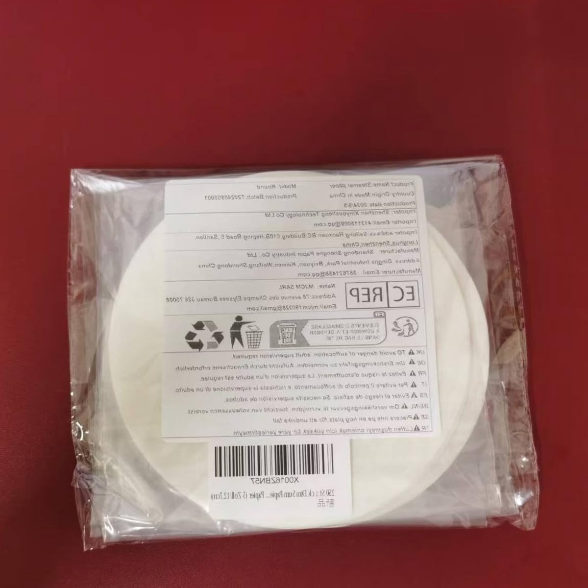 250 Stuks Dim Sum Papier voor Bamboestomer, Airfryer en Stoompan - Perforaties, Antiaanbaklaag, 12.7 cm Rond Bakpapier