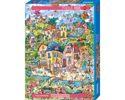 Heye Puzzle Puzzel Good Morning, Happytown 1000 Heye * levertijd onbekend *.