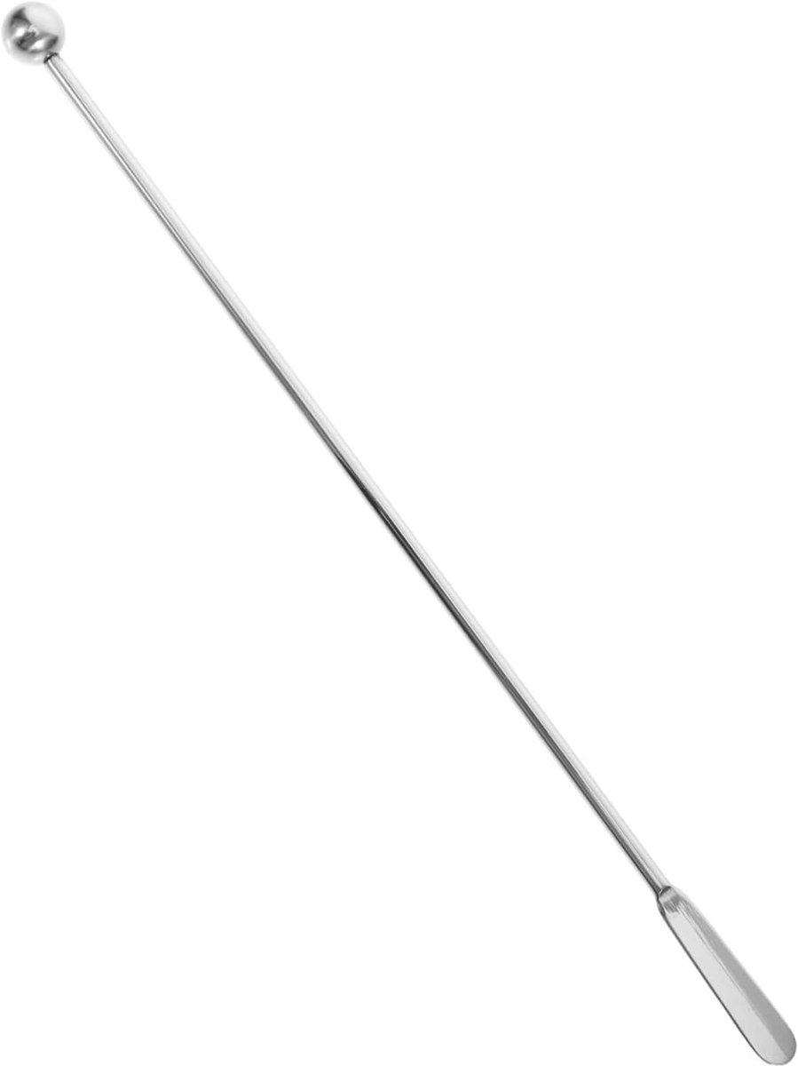 Roerstaaf - Sap mengstaafjes - Cocktails mixen - Roestvrij staal - 19.2 cm - Zilver