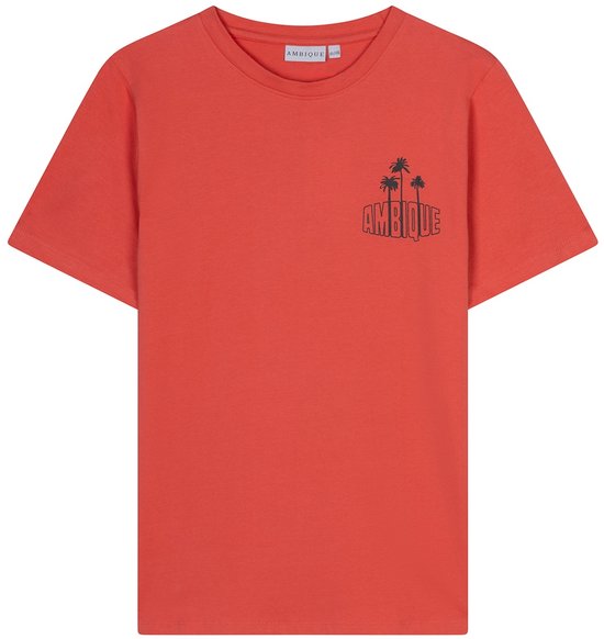 AMBIQUE - Preston T-Shirt - 132 coral / oranje - Maat 158/164