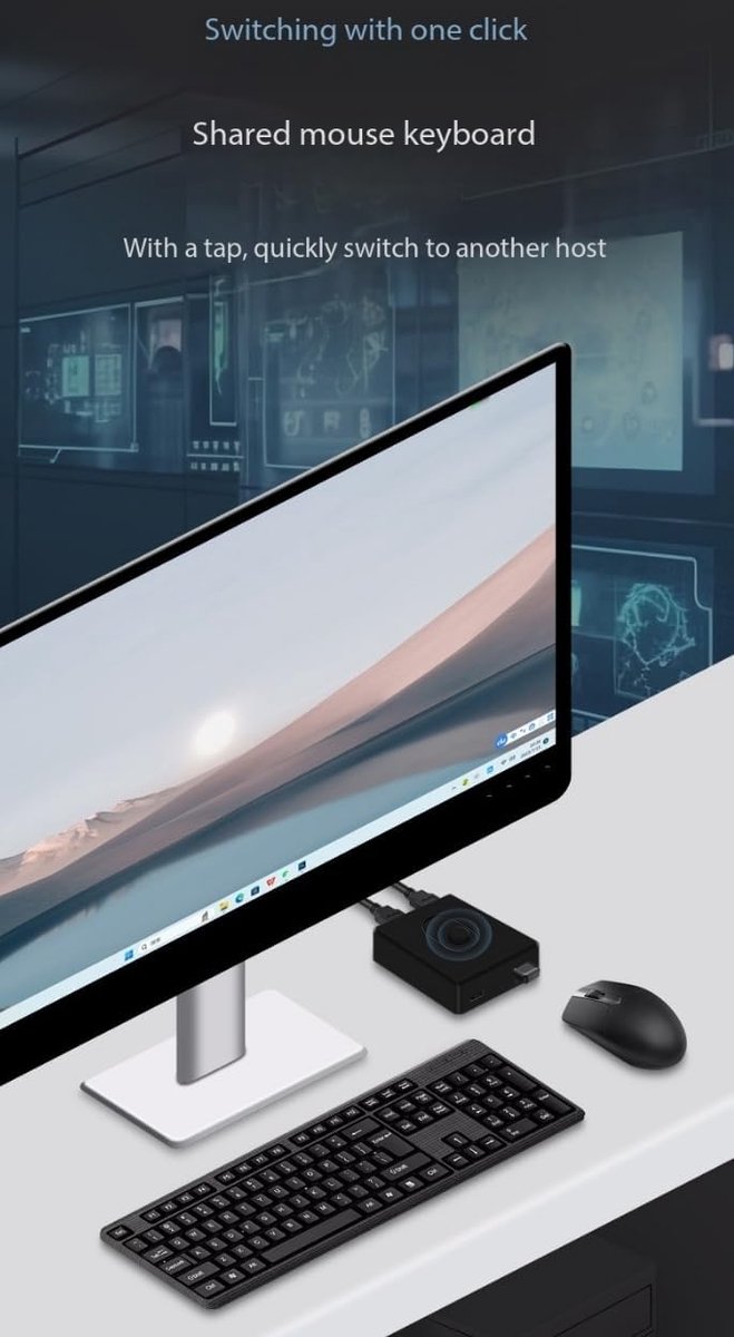 USB Switch Hub - Poorten Delen - Apparaten Koppelen - Twee Richtingen - 14 cm - Zwart