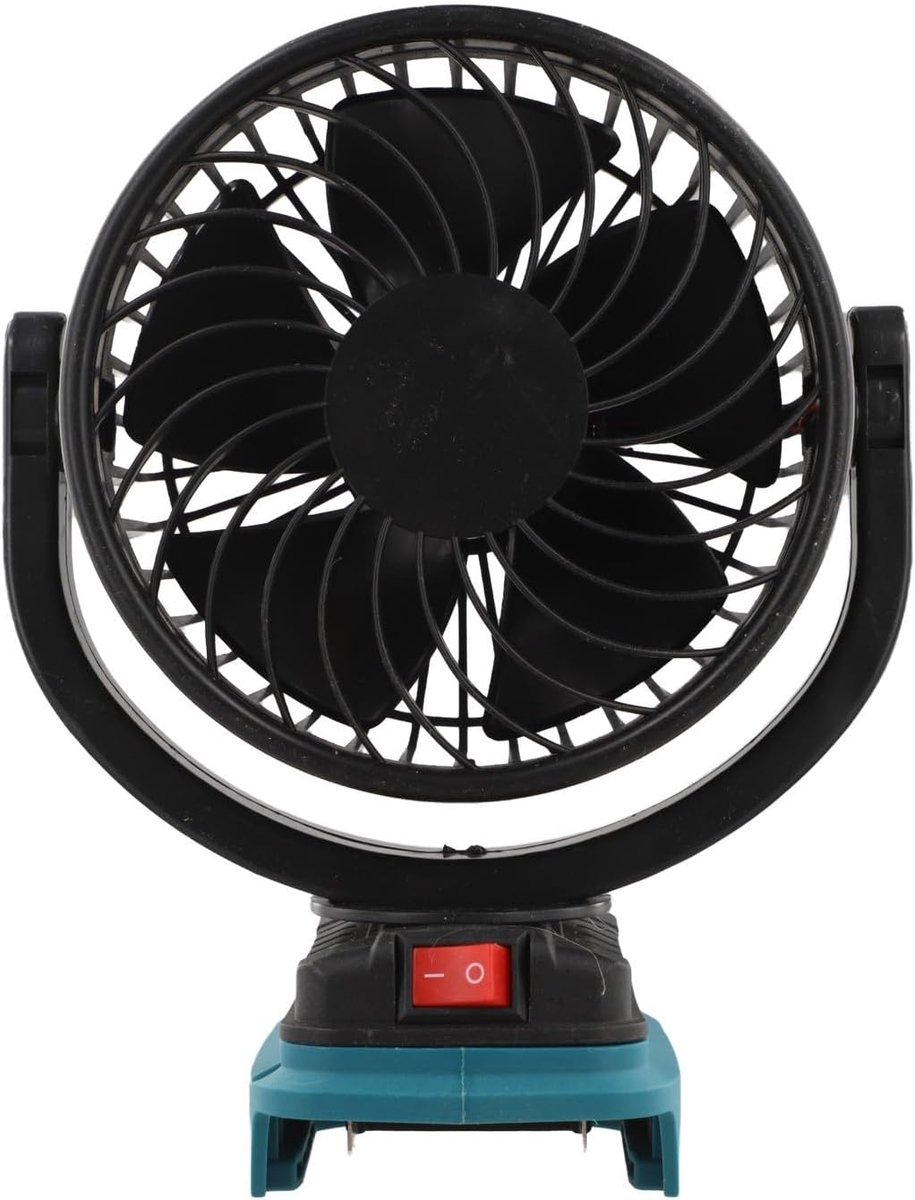 Draagbare Ventilator - Metalen Bureauventilator - Buiten en Binnen - Meerdere Snelheden - 5 Inch - Zwart