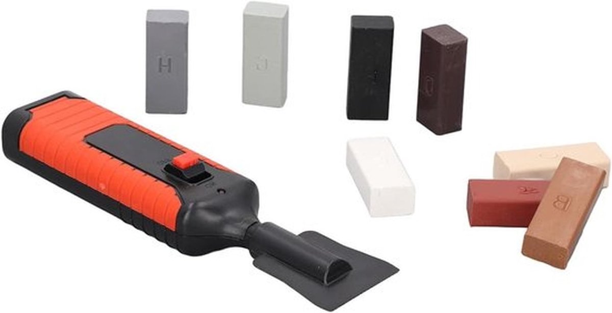 Tegel Reparatieset - Porselein - Elektrische Verwarmingspen - Crack Chip - Keramische Vloer - Spijkergaten in de Muur - Kit voor Het Overspuiten van Bad en Tegels met 8 Block Wax