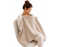 Hydrofiele Borstvoedingsdoek Taupe – Voedingsdoek & Afschermdoek voor Moeders | Ademend & Verstelbaar