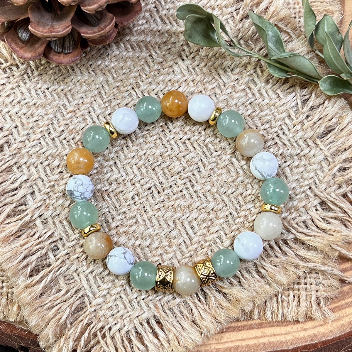 TERRA VII - NUSARAYA - Armband Edelstenen - Sawah Bali - 17 cm
