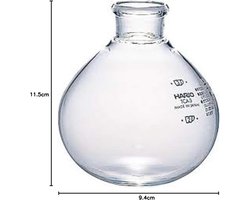 Koffiemolen handmatig glas 10,5 x 15 x 12 cm