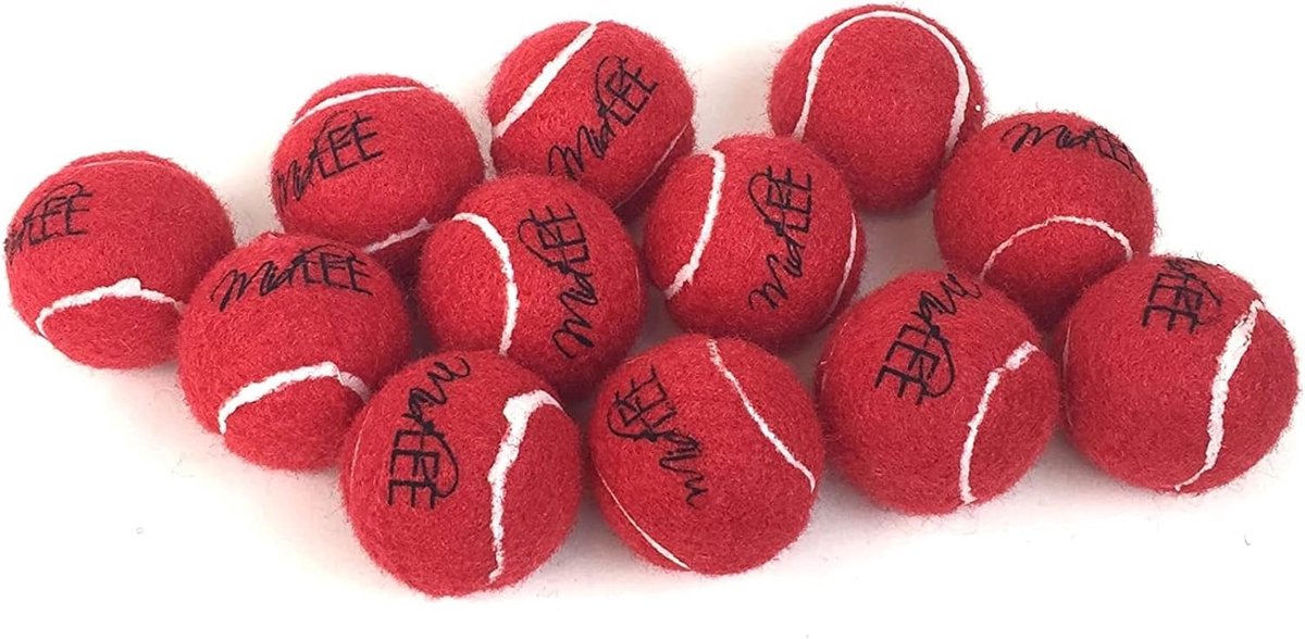 Mini Tennisballen voor Kleine Honden en Puppy's, 12 Stuks