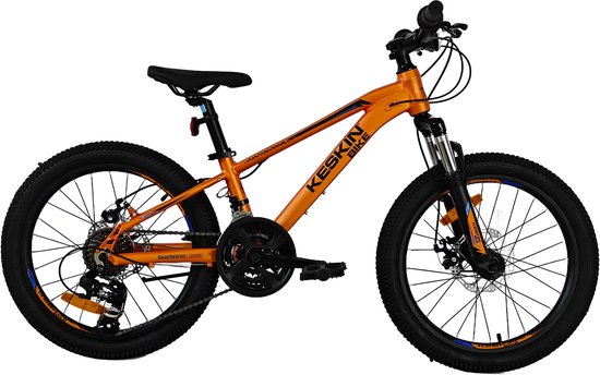 Keskin MTB1 kinderfiets 20 inch - 21 versnellingen met schijfremmen voor en achter - kinderfiets voor 6, 7 en 8 jaar - 20 inch fiets voor jongens en meisjes - oranje — afbeelding 3
