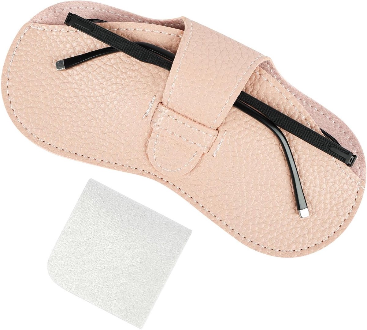 Zachte en Lichtgewicht Brilhoes, Draagbare Brildoos met Schoonmaakdoek, Ideaal voor Mannen en Vrouwen, Bescherming en Stijl voor Jouw Bril