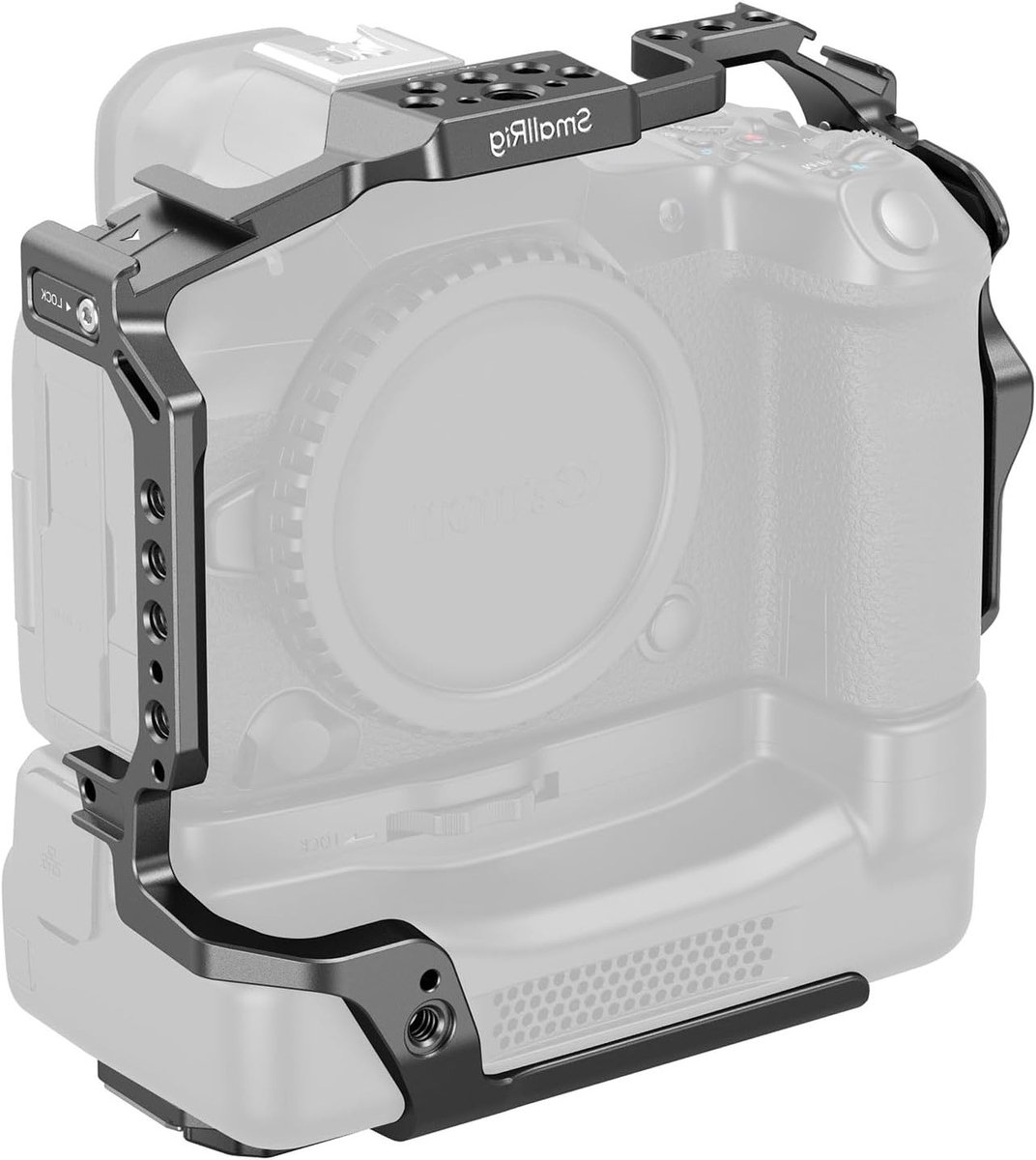 Cage voor Canon R5 Mark II, Compatibel met Arc Type Statief en DJI RS Stabilizers, Inclusief CF-R20EP Koelventilator - 5092