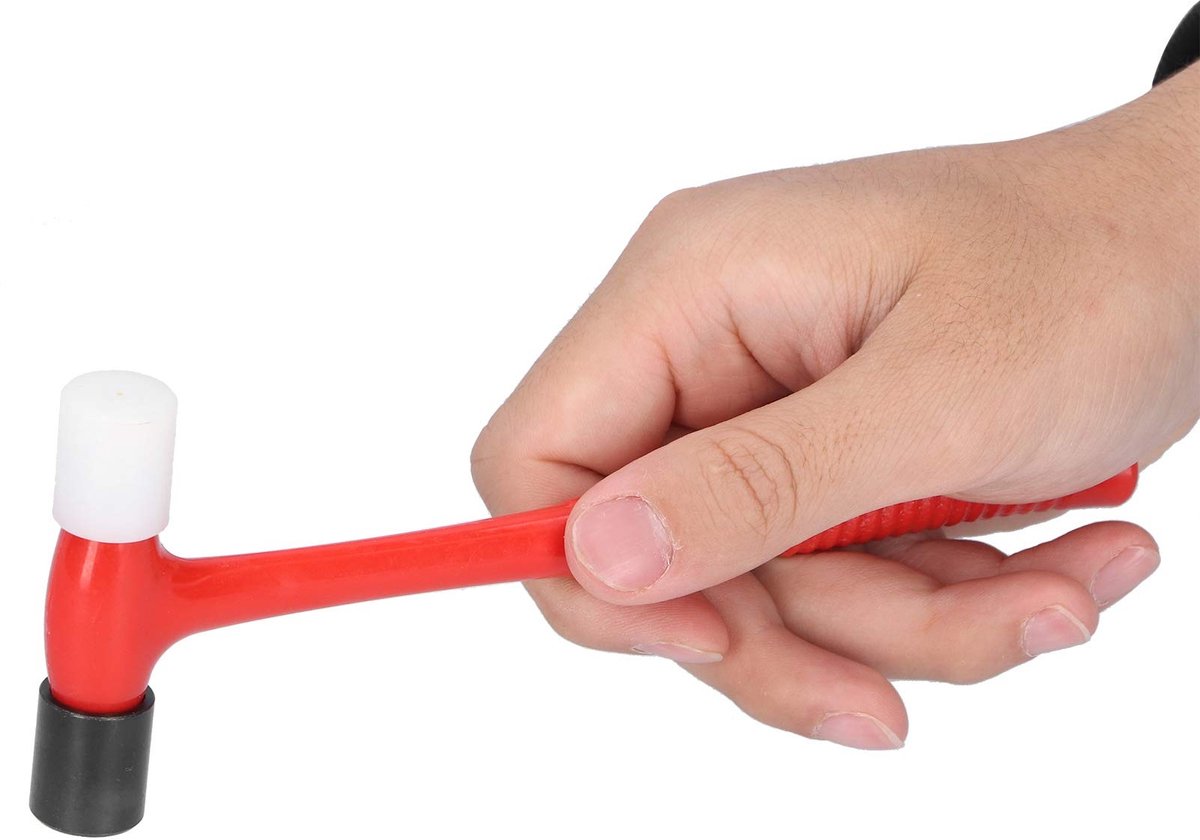 ONF3 - Kleine plastic hamer - Klokhorloge-accessoires - Draagbaar en ergonomisch - Kunststof - Handig voor klussen - Geschikt voor man en vrouw