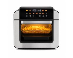 Royal Swiss® Airfryer Oven 15L XXL – Heteluchtfriteuse – 1800W – 9 Programma’s – PFAS Vrij – Inclusief Accessoires