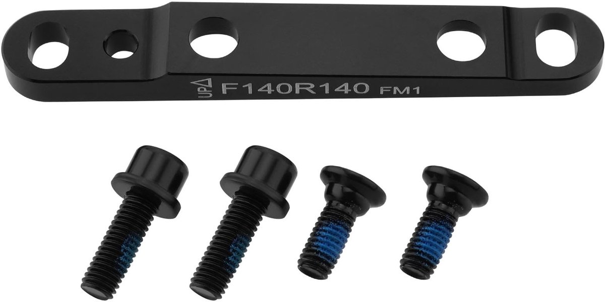 aladdien - Fietsen Flat Mount Schijfrem Adapter - Ultralight Remklauw Mount - Zwart - Fiets Accessoire - Geschikt voor Racefietsen - 160mm