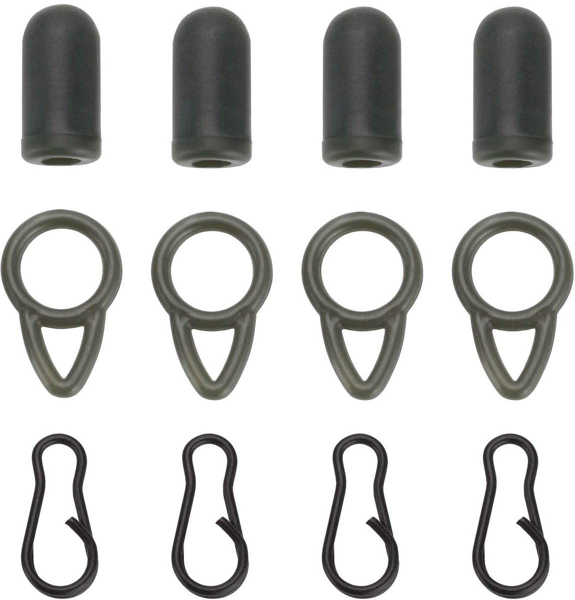 aladdien - 16Sets Micro Rig Swivels - Karpervissen - Veelzijdige connectoren - Kunststof - Terminal Tackle - Professioneel visgerei - Geschikt voor ...