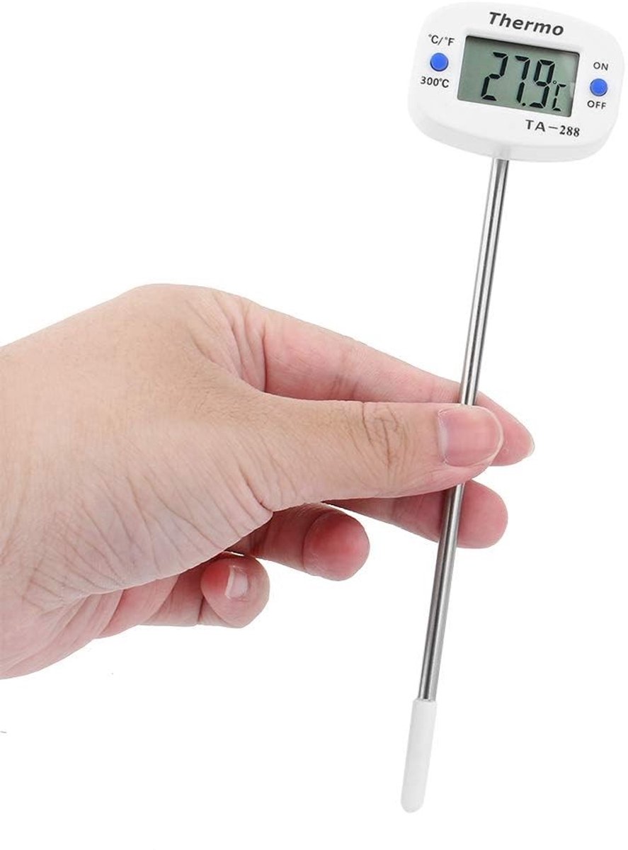 aladdien - Vleesthermometer - Voedselthermometer - Hoge nauwkeurigheid - 5,5 inch lange sonde - BBQ-kookthermometer - Multifunctionele voedselvleest..
