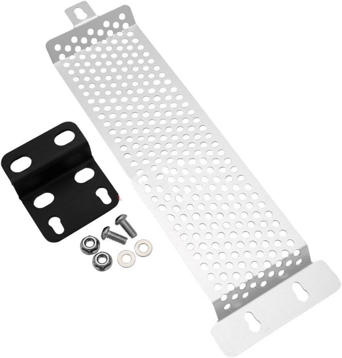 Motorfiets Skid Plate - Onderplaat Bescherming - Motor Beschermen - Hoogwaardige Aluminium - 1 Set - Zilver