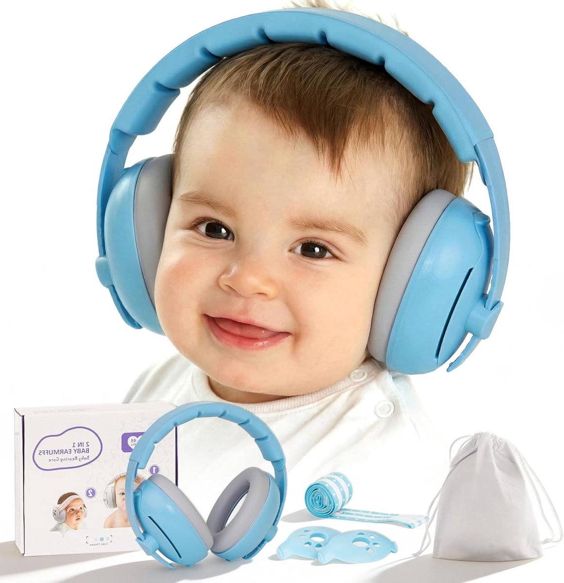 Baby Hoofdtelefoon - Oorkappen Kinderen - Geluidsbescherming Baby - Comfortabel Ontwerp - Compact Formaat - Universeel