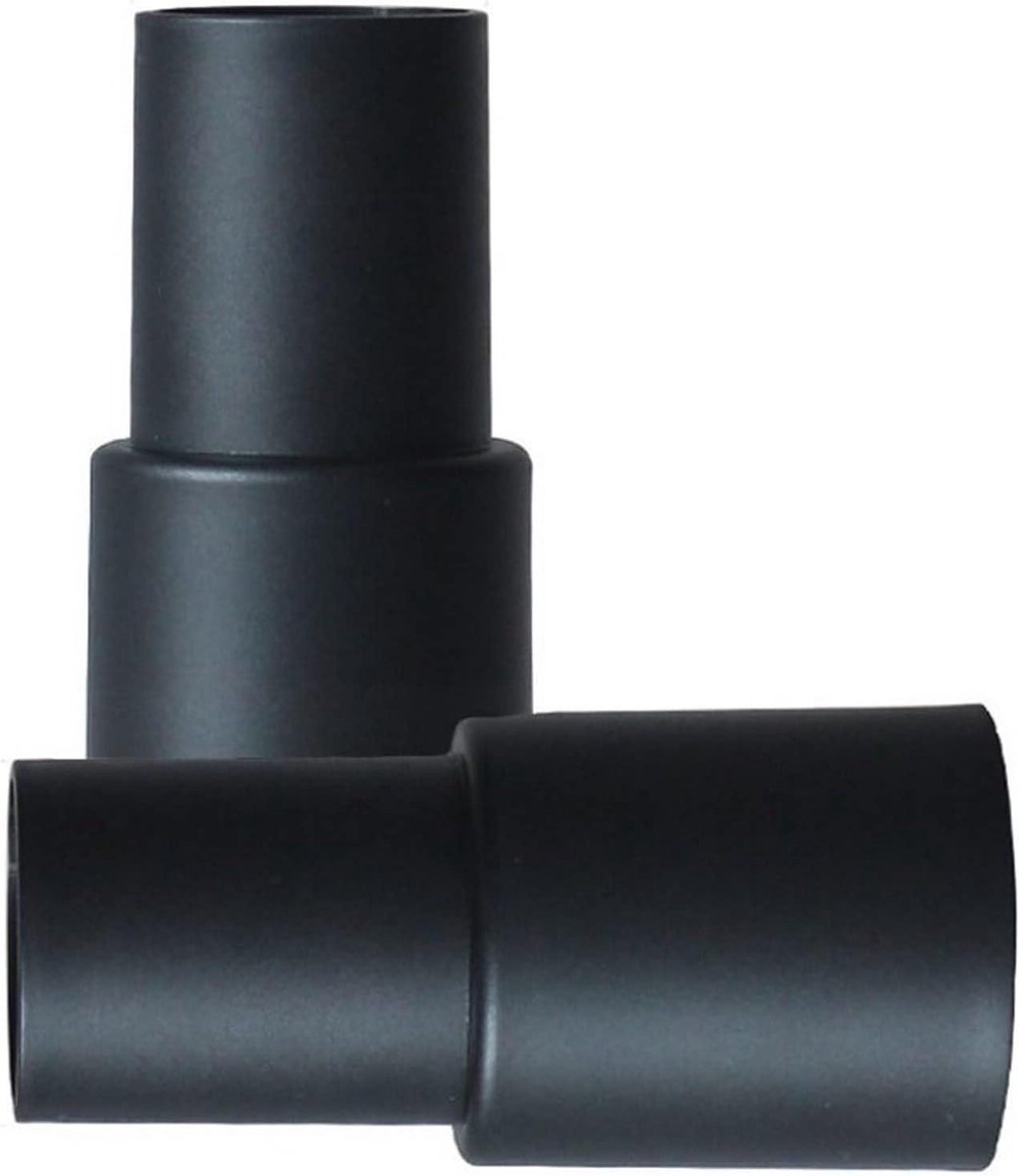Stofzuiger Aansluitadapters - Verloopstukken Slang - Stofzuiger Mondstukken - Universele Pasvorm - Set van 2 - Zwart