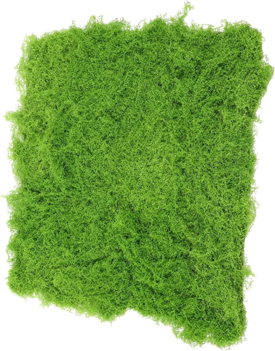 Kunstmos Tapijt - Nep Grasmat - Landschap Decoratie - Levensechte Uitstraling - 50x50 cm - Lichtgroen