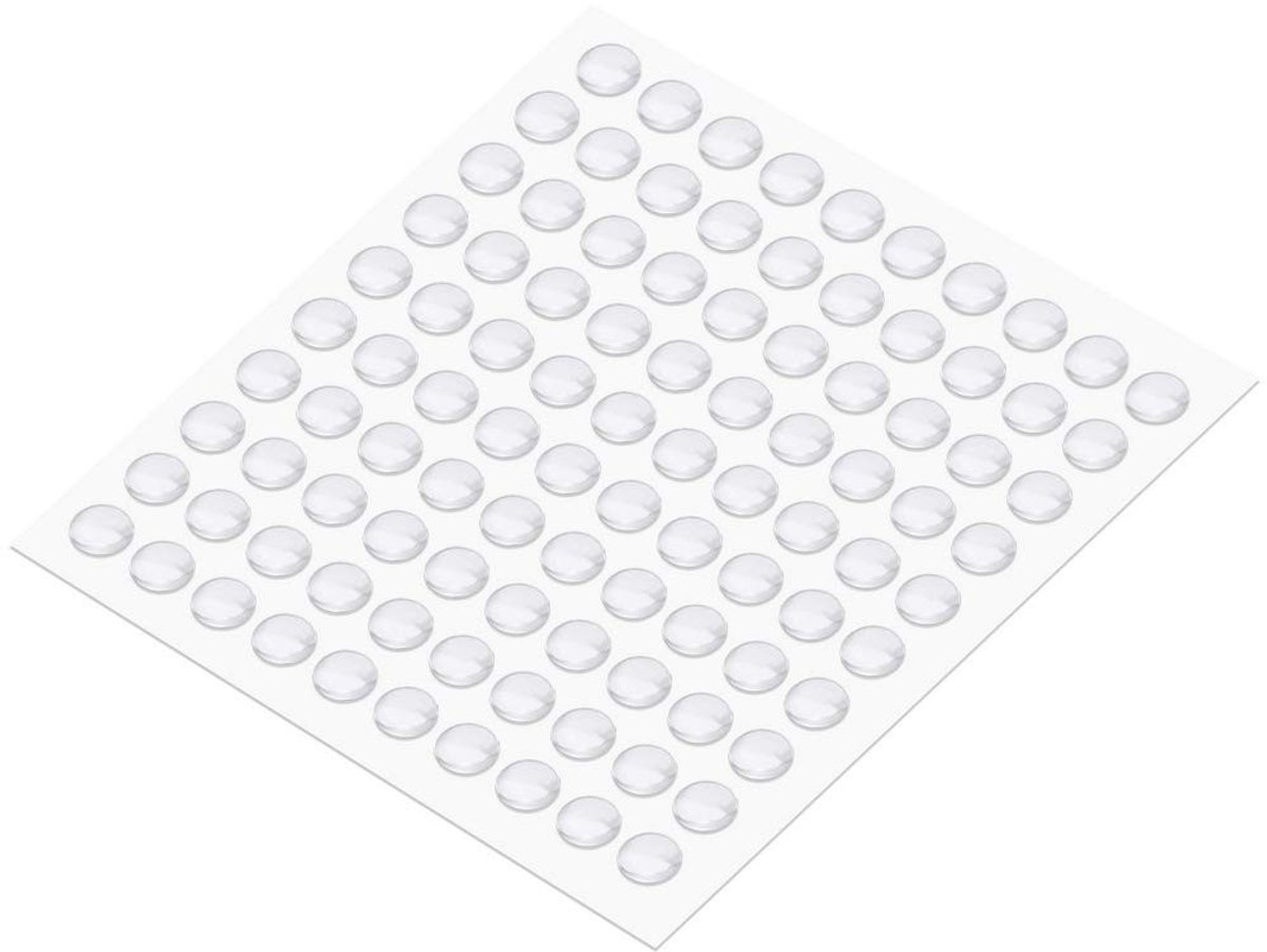 aladdien - Zelfklevende Deurbuffers - Transparante Rubber Buffers - 100 Stuks - Geluiddempende Stootpads - Perfect Voor Meubels - Bescherming Voor D...