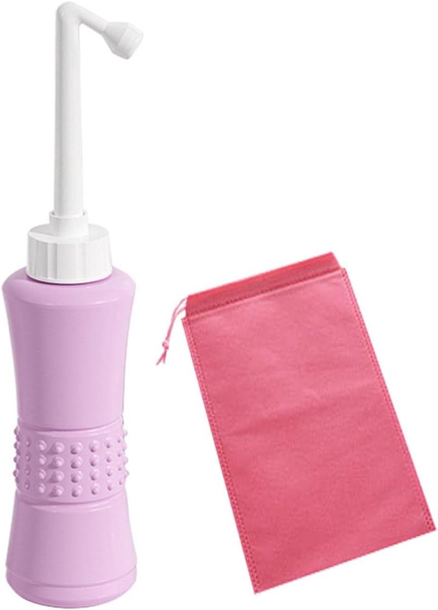 Douchefles - Bidet Fles - Persoonlijke Hygiëne - 75° Hoekspuitmond - 500ml - Transparant