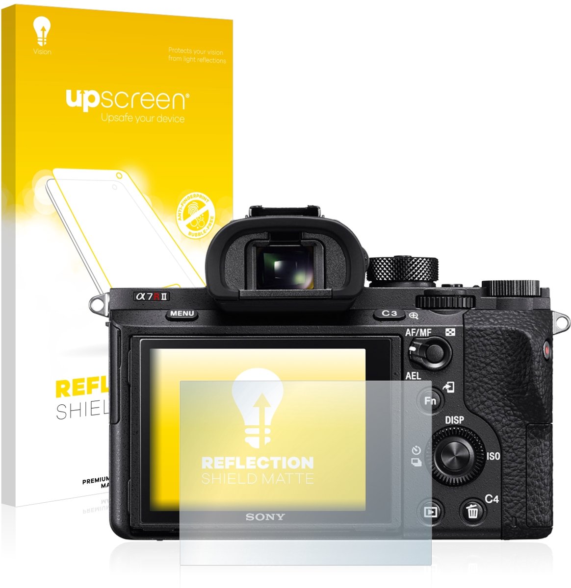 upscreen - Screenprotector voor Sony Alpha 7R II - Folie Beschermfolie anti glare matte