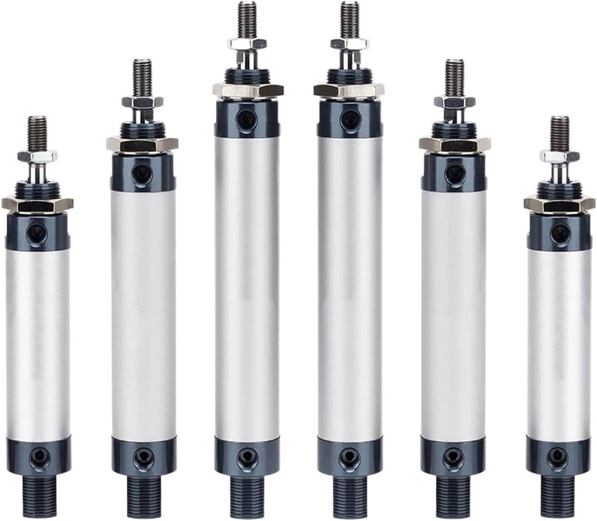 Dubbele Luchtcilinders Pneumatische Cilinders Industriële Automatisering Verstelbare Slag Boring 40mm Metaal