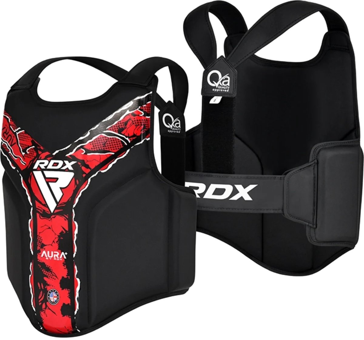RDX Sports BORSTBESCHERMER AURA F17 ZWART en ROOD