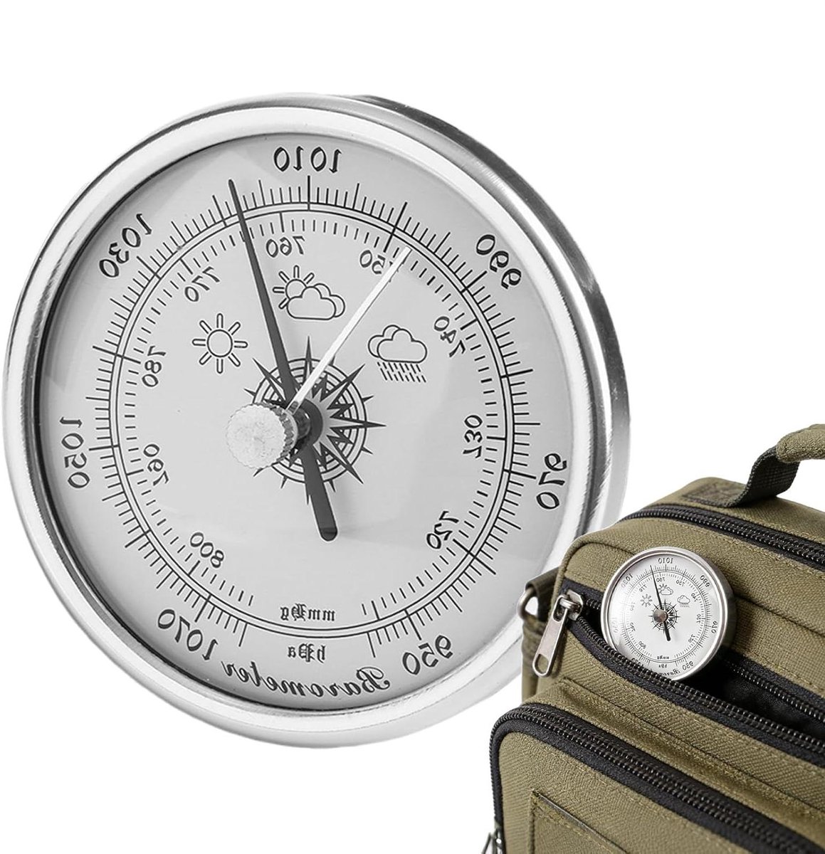 Barometer voor buiten - Weerstation meter - Weer voorspellen - Hoge nauwkeurigheid - 70 mm - Uniek